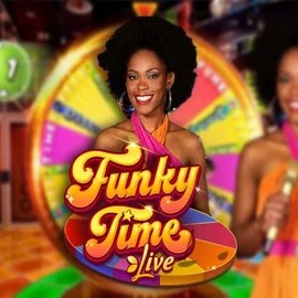 Funky Time online game logo by Evolution on efbets.gr
