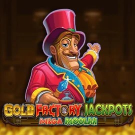 Official Jackpots logo: Gold Factory Jackpots Mega Moolah by Aurum Signature Studios at Efbet Casino