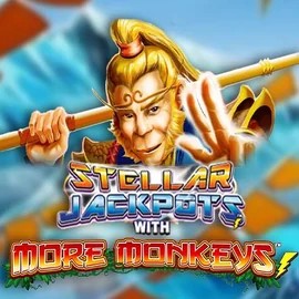 Official Jackpots logo: Stellar Jackpots with More Monkeys by Lightning Box Game at Efbet Casino