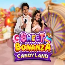 Sweet Bonanza Candy Land Live slot visual from Pragmatic Play available on efbets.gr